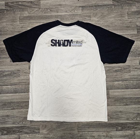 New Y2K Shady Limited Vintage Eminem White T-Shirt Size XXL Hip-hop Rap - Picture 5 of 8